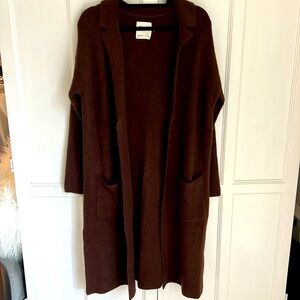 NWT Abercrombie & Fitch Brown Duster Sweater